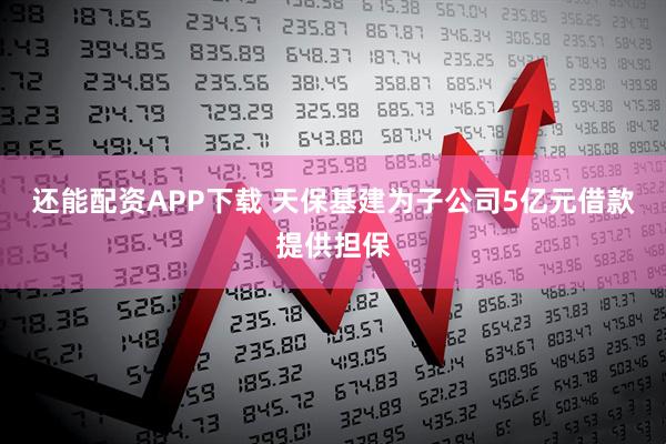 还能配资APP下载 天保基建为子公司5亿元借款提供担保